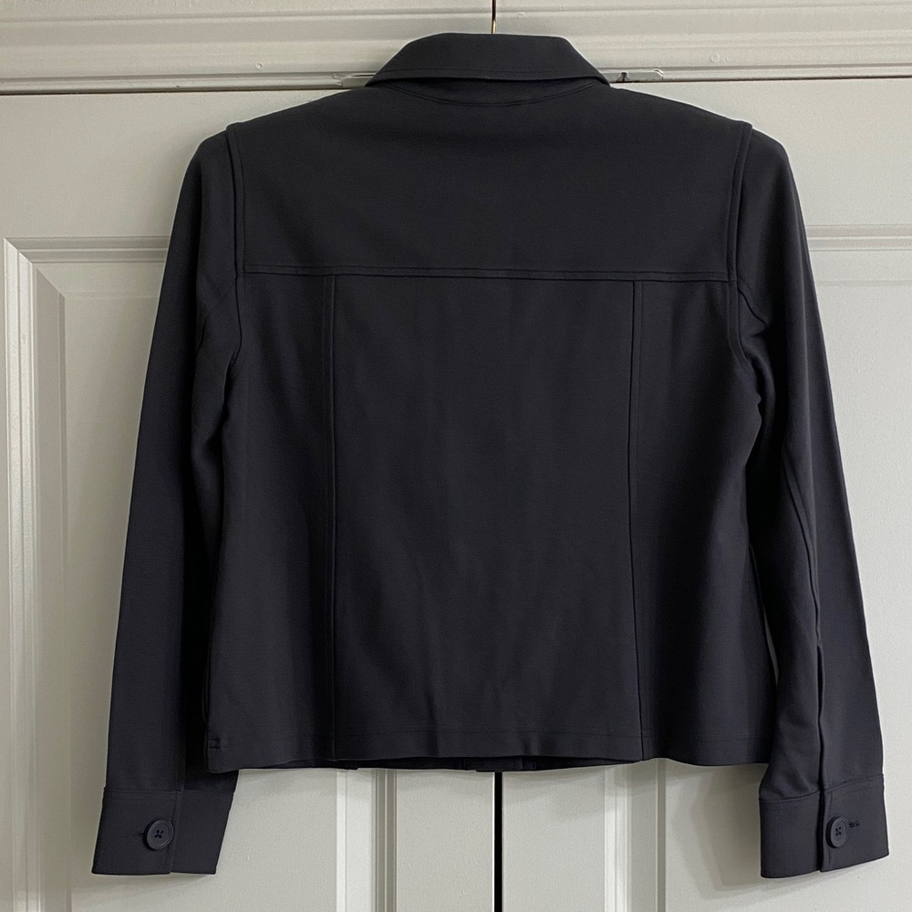 J. Jill Black Button-Up Blazer/Jacket - Picture 3 of 4